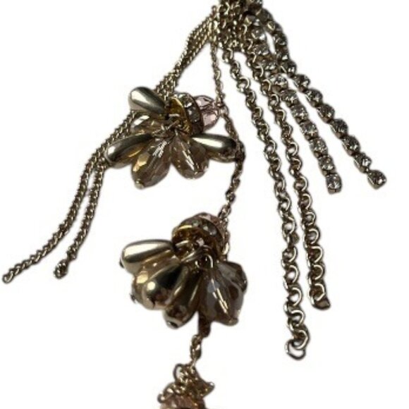 Simply Vera Vera Wang Multistrand Necklace and Earrings Rhinestones and Beads - Picture 9 of 13